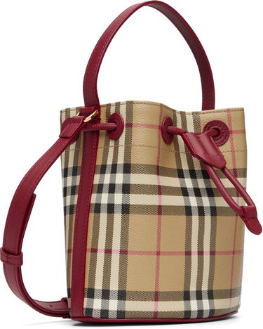 Kabelka Burberry Mini Check Bucket Bag Rôznofarebný | 8116284, 1