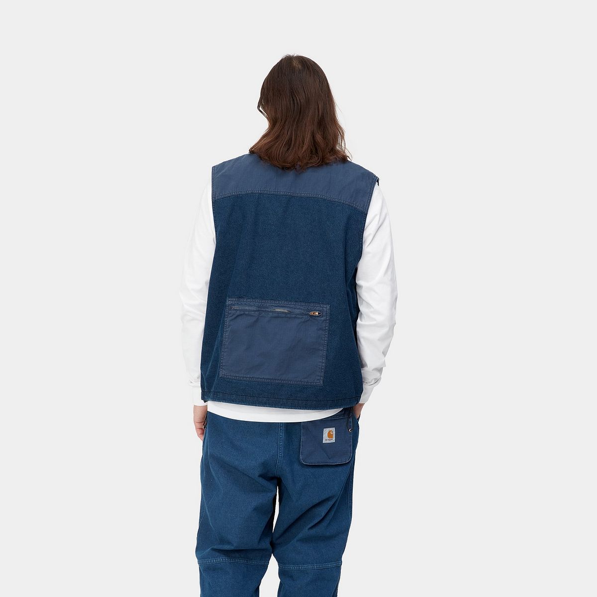 Alma Vest "Blue stone washed"