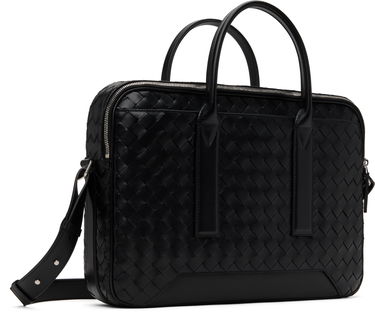 Cestovná taška Bottega Veneta Woven Leather Briefcase Čierna | 766361V2HL18803, 2