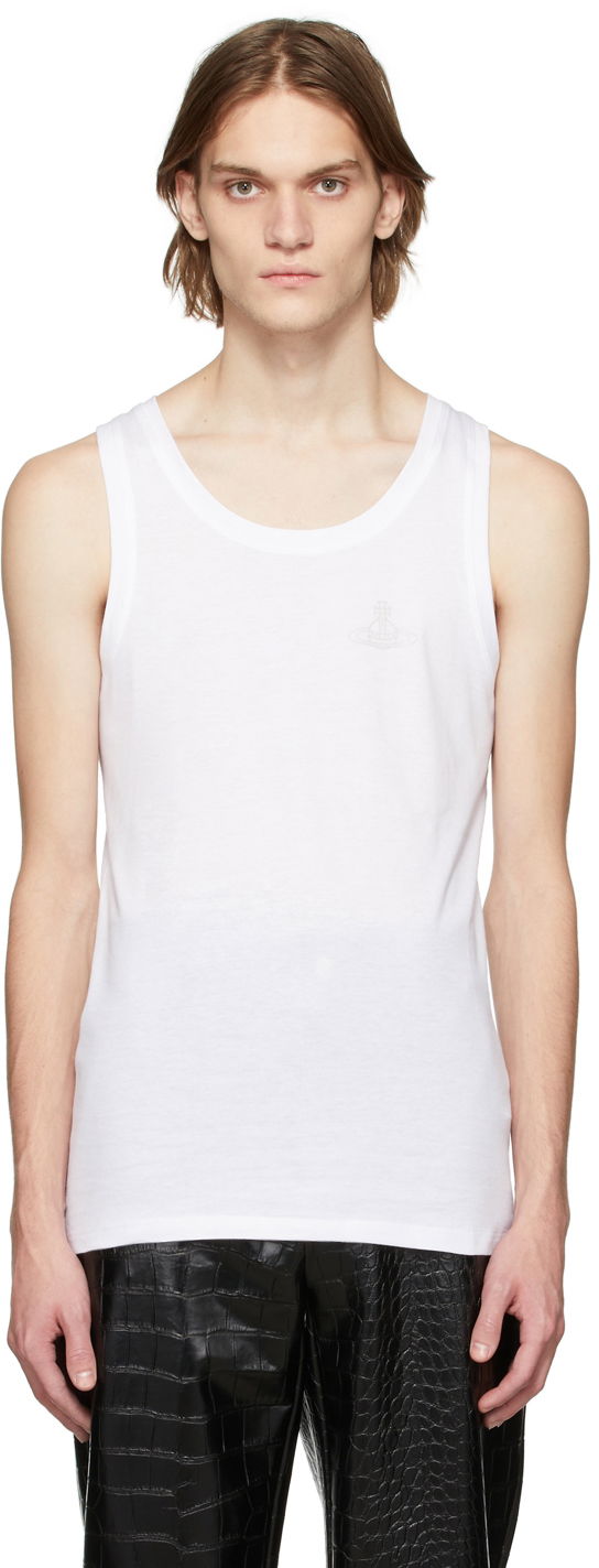 Tielko Vivienne Westwood Vivienne Westwood Logo Tank Top Biela | 81060007-21424-, 0