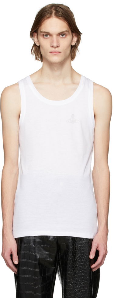 Tielko Vivienne Westwood Vivienne Westwood Logo Tank Top Biela | 81060007-21424-, 0