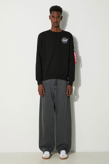 Mikina Alpha Industries Space Shuttle Crew Sweat Čierna | 178307-03, 1