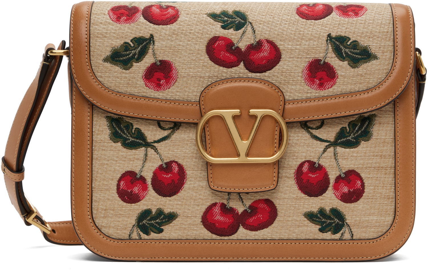 Kabelka Valentino Valentino Garavani 9to5 Mini Cherryfic Shoulder Bag Béžová | 6W0B0R15IXM, 0