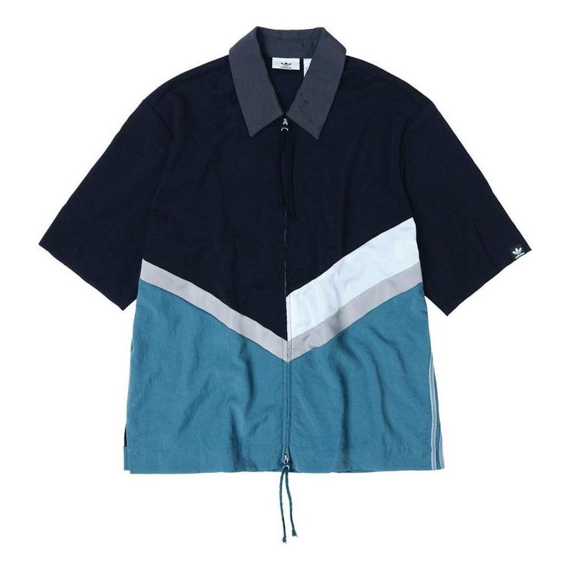Košeľa adidas Originals Song For The Mute Zip Closure Shirt Modrá | HS0980
