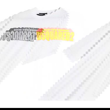Tričko DSQUARED2 Dsquared2 Loose Fit 3D Logo T-Shirt Biela | S71GD1553-S23009-100, 1