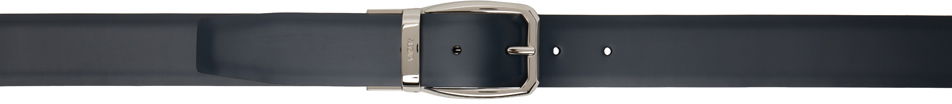 Opasok ZEGNA ZEGNA Reversible Leather Belt Navy | LHAVA-B007PZ, 0