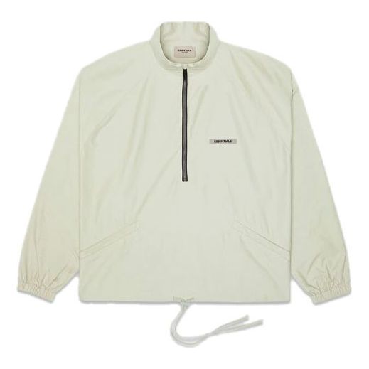 Bunda Fear of God Essentials FW20 Half Zip Track Jacket Béžová | 0202250500025012