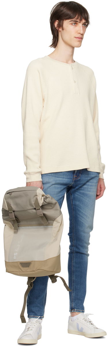 Batoh Paul Smith PS Paul Smith Paneled Backpack Béžová | M2A-7548-MARCHI-63-0, 3