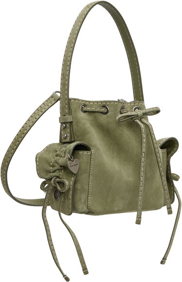 Kabelka Acne Studios Acne Studios Multipocket Mini Bucket Bag Zelené | A10458-, 1