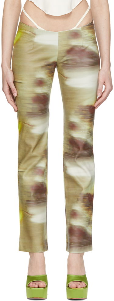 Nohavice Miaou Miaou Rex Print Trousers Hnedá | 1021-CL, 0
