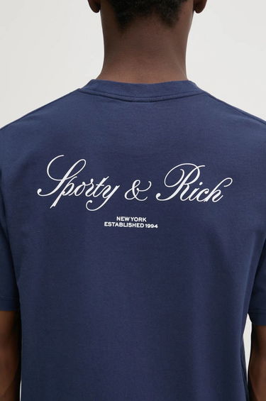 Tričko Sporty & Rich Sporty & Rich Vendome Resort T-Shirt Navy | TO043511248BL32, 8
