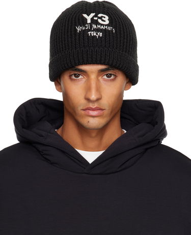 Kulicha Y-3 Chunky Knit Beanie Y-3 Čierna | JX8308, 0