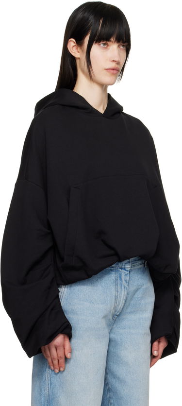 Mikina Dries Van Noten Dries Van Noten Draped Hoodie Ružová | 251-011106-1610, 4
