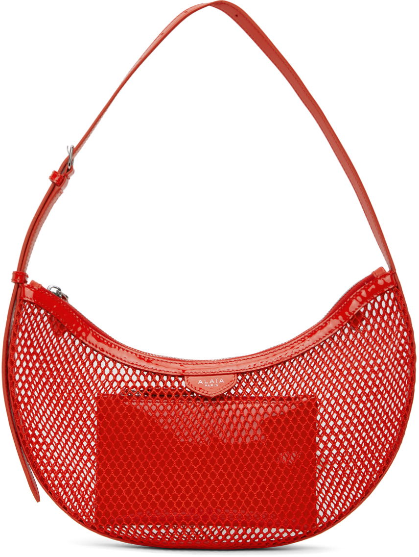 Taška cez rameno Alaïa One Piece Demi Lune Shoulder Bag Červená | AA1S02731CA266, 0