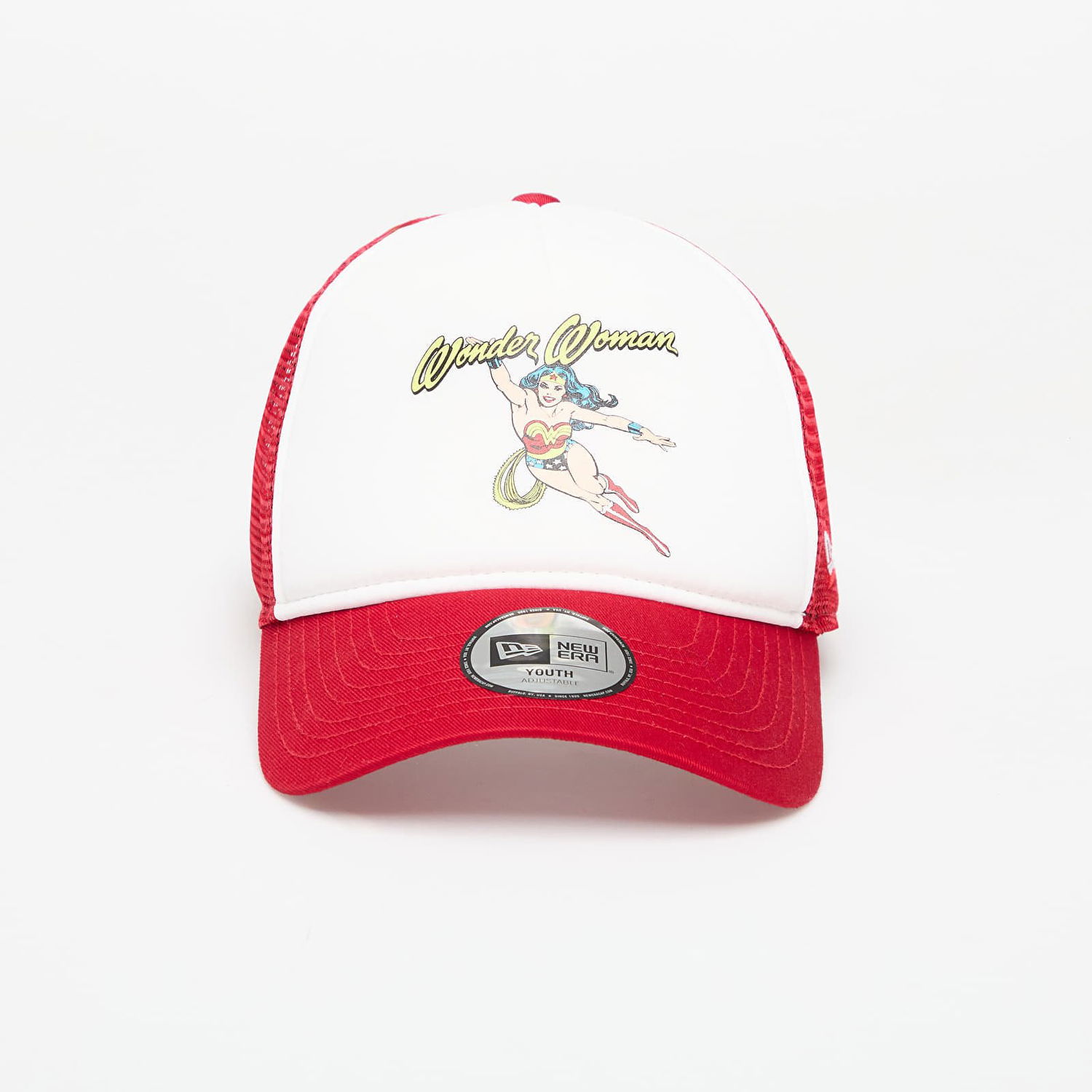 Šiltovka New Era New Era Wonder Woman A-Frame Trucker Youth Cap Červená | 60595398, 0