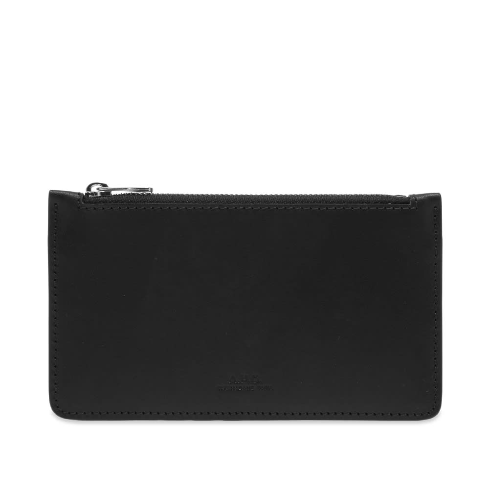 Peňaženka A.P.C. Walter Zip Card Wallet Čierna | PXAWV-H63205-LZZ, 0