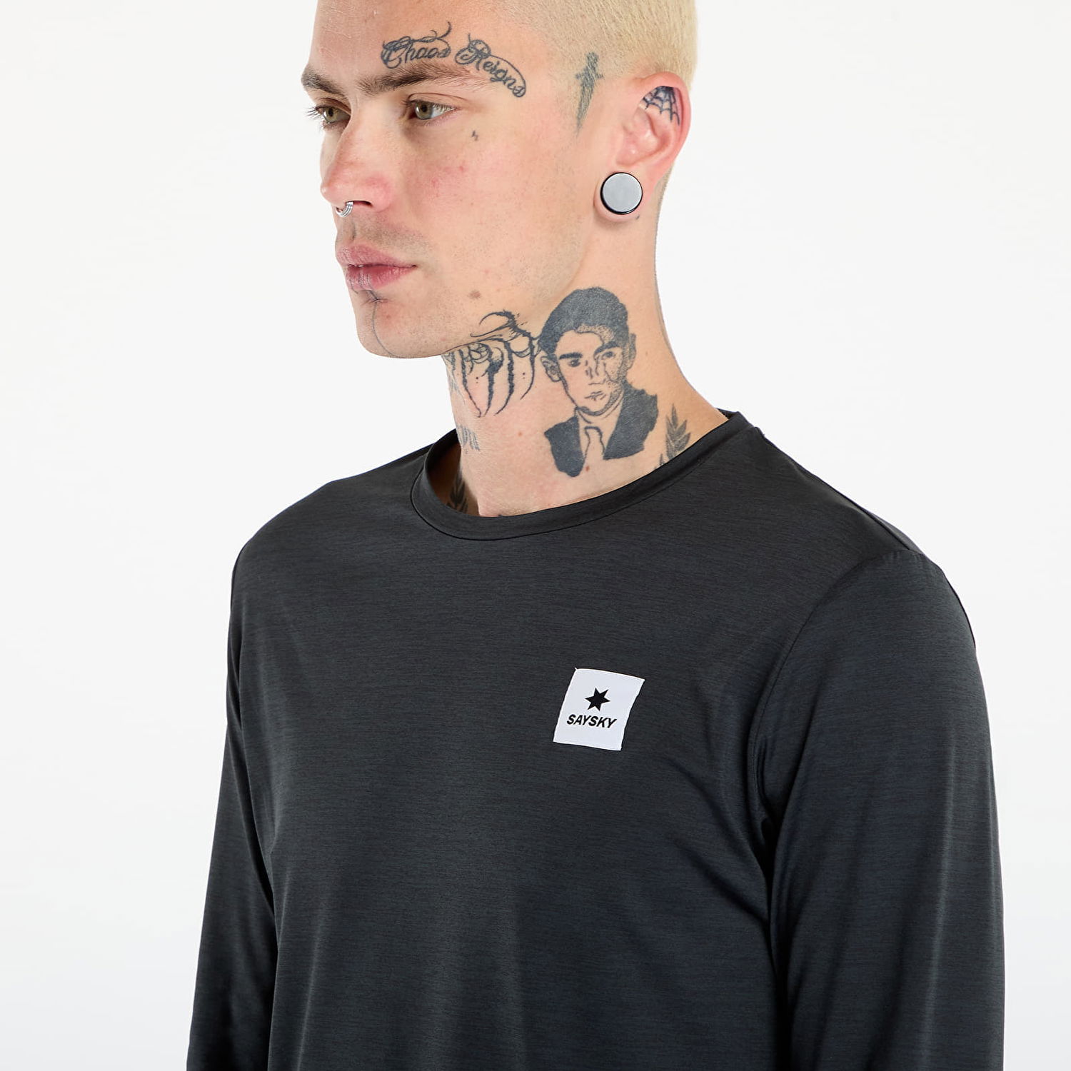 Tričko Saysky Reflective Logo Pace Long Sleeve Šedá | OMRLS20C9001, 1