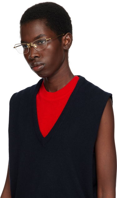 Slnečné okuliare SHUSHU/TONG SHUSHU/TONG YVMIN Edition Metal Bowknot Glasses Metalická | 25692GLD00NN, 3