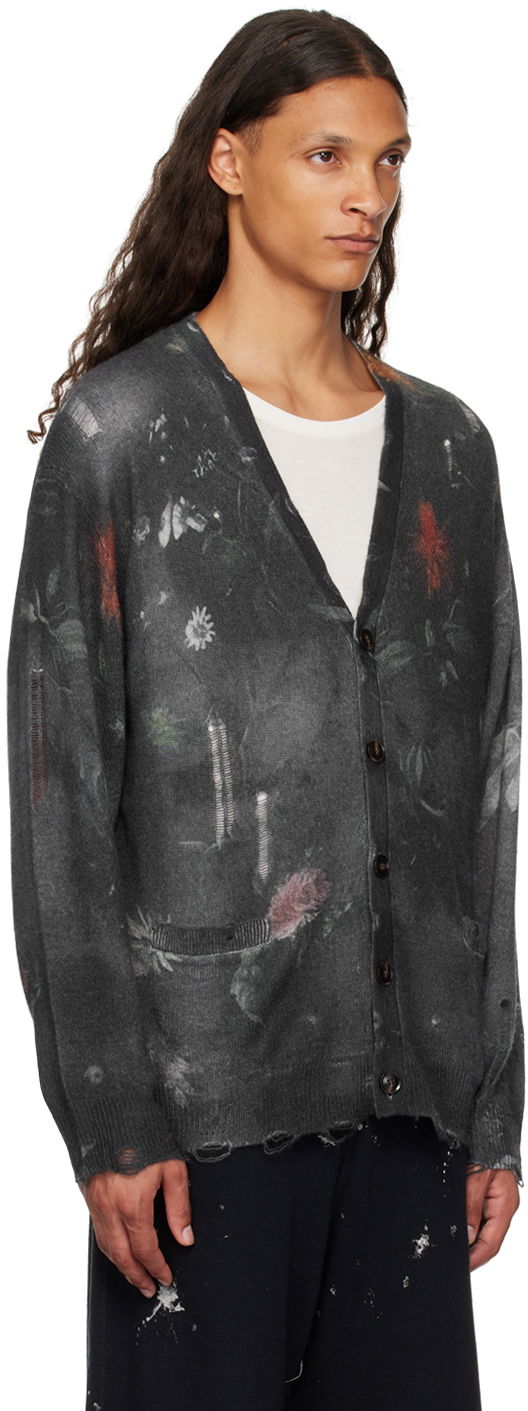 Sveter R13 R13 Cashmere Boyfriend Cardigan Šedá | R13MY200-Y156A, 1