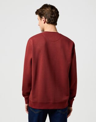 Mikina Wrangler Wrangler Regular Sign Off Crew Sweatshirt Červená | 112371464:XXL, 0