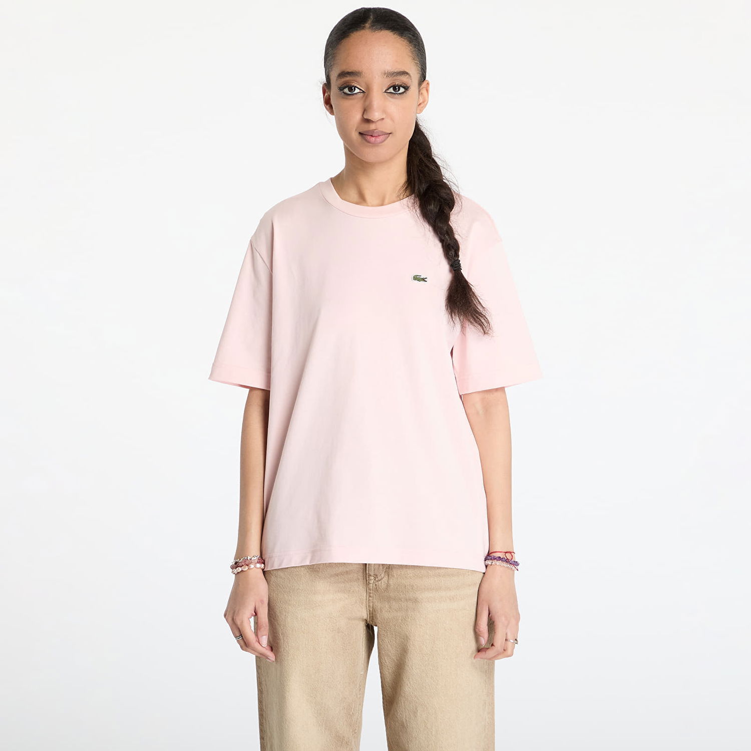 Tričko Lacoste Lacoste Soft Cotton T-Shirt Ružová | TF7215 ADY, 0