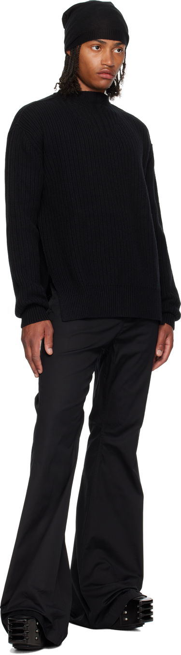Sveter Rick Owens Rick Owens Concordians Fisherman Round Neck Sweater Čierna | RU02E1649 KWV, 3