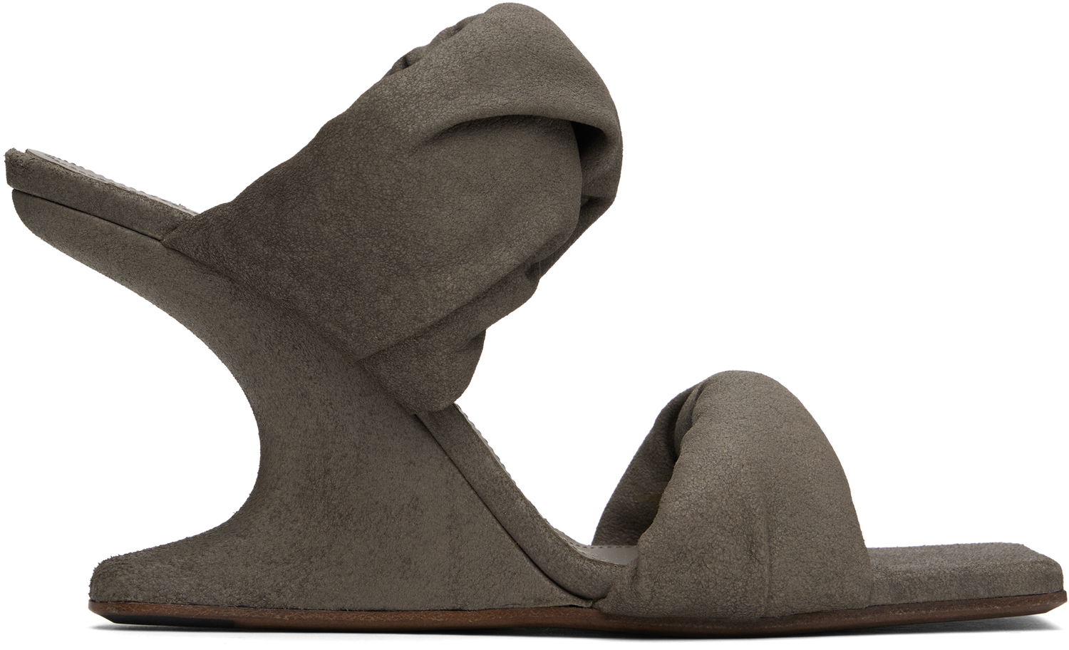 Starostlivosť o obuv Rick Owens Rick Owens Porterville Cantilever 8 Twisted Heeled Sandals Šedá | RP01E7803 LBA, 0