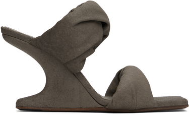Starostlivosť o obuv Rick Owens Rick Owens Porterville Cantilever 8 Twisted Heeled Sandals Šedá | RP01E7803 LBA, 0