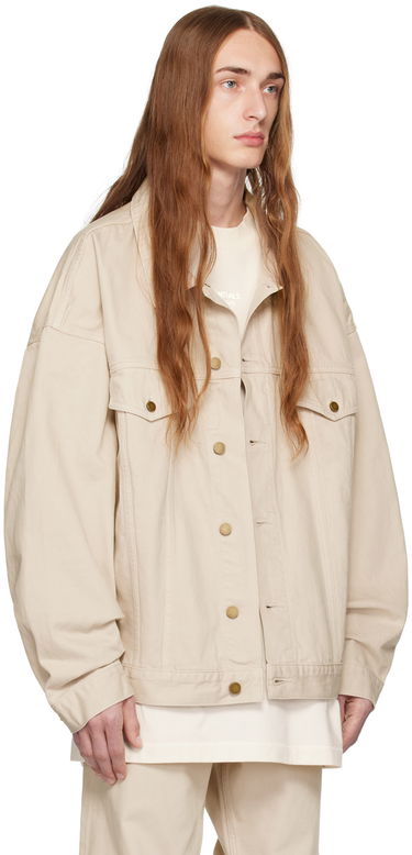 Bunda Fear of God ESSENTIALS Patch Denim Jacket Béžová | 202BT234272F, 1