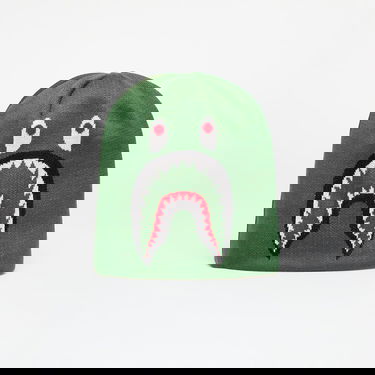 Kulicha BAPE Knit Beanie Hat With Shark Graphic Zelené | 001HTK701007M GRN, 0