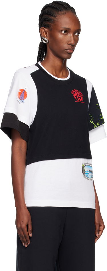 Tričko Marine Serre Regenerated Graphic Jersey Layered T-shirt Rôznofarebný | MTT096AUJER0003, 1