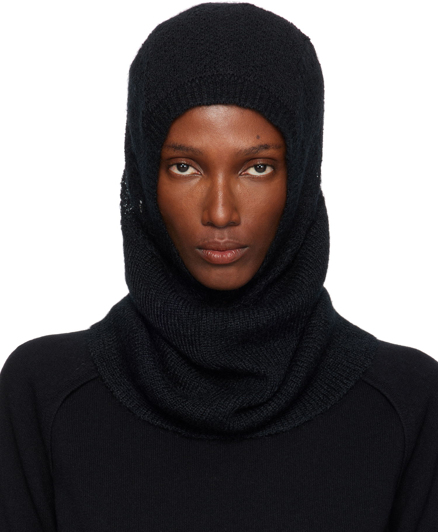 Klobúk Ann Demeulemeester Ann Demeulemeester Vali Knit Balaclava Čierna | 2520-W-HT08-KN070-099, 0