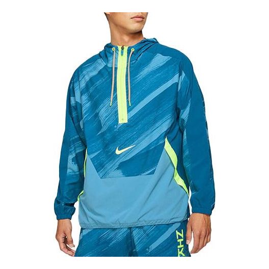 Vetrovka Nike Dri-FIT Sport Clash Hooded Half-Zip Pullover Jacket Modrá | DD1724-476
