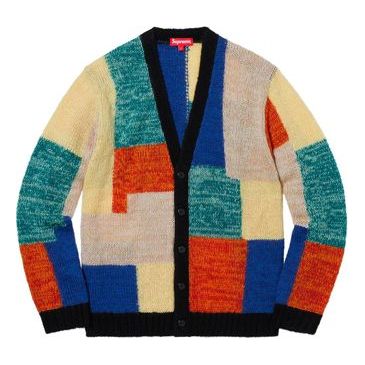 Sveter Supreme Patchwork Mohair Cardigan Rôznofarebný | SUP-SS19-119