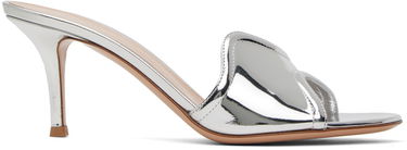 Tenisky a topánky Gianvito Rossi Lucrezia 70 Metallic Leather Heeled Sandals Metalická | G15070.70RIC.MET, 0