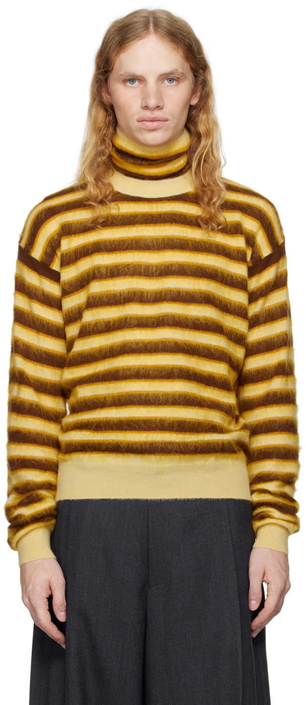 Striped Turtleneck Sweater