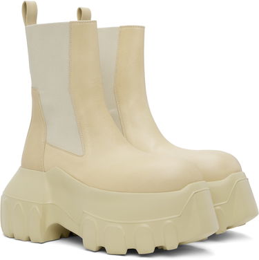 Tenisky a topánky Rick Owens Rick Owens Hollywood Beatle Mega Tractor Chelsea Boots Béžová | RR01E5860 LCH, 3