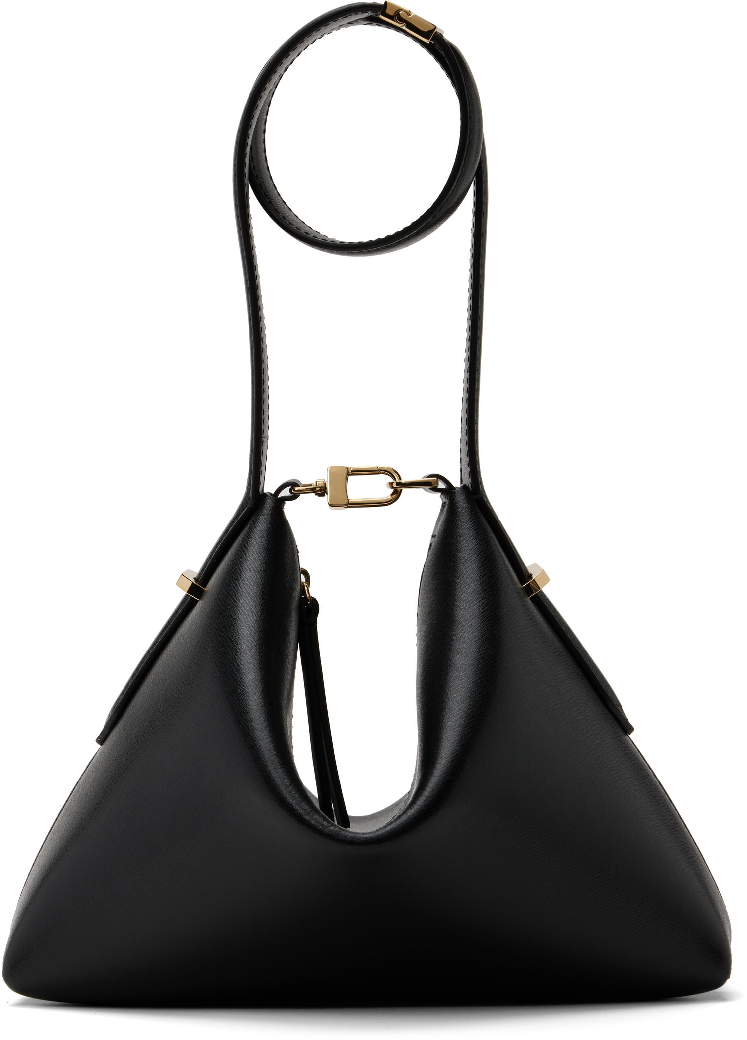 Kabelka TOTEME TOTEME Bevel Leather Wristlet Clutch Čierna | 253-WAL0090-LE0025, 0