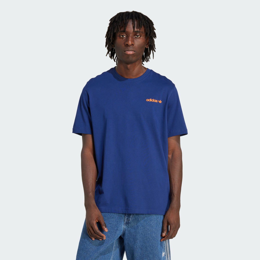 Tričko adidas Performance Calm Coffee Bear Graphic Tee Modrá | KE0284, 0