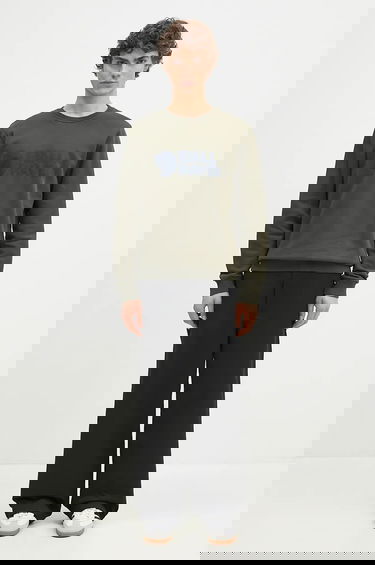 Mikina FJÄLLRÄVEN Logo Sweatshirt Zelené | F84142, 4