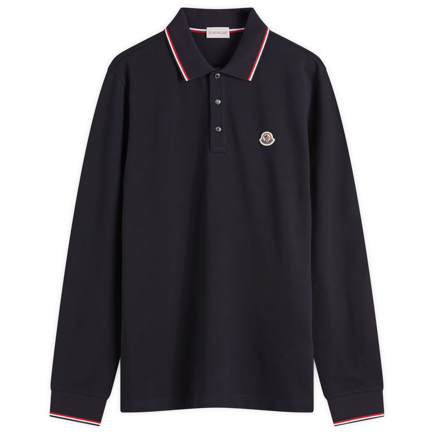 Polo tričko Moncler Long Sleeve Polo T-Shirt Čierna | 8B701-00-84556-77X, 0