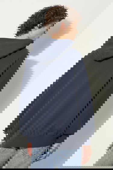 Mikina Vans Premium Classics LX Smooth Fleece Lace-Up Hoodie Navy | VN000GZ1D6Q1, 2