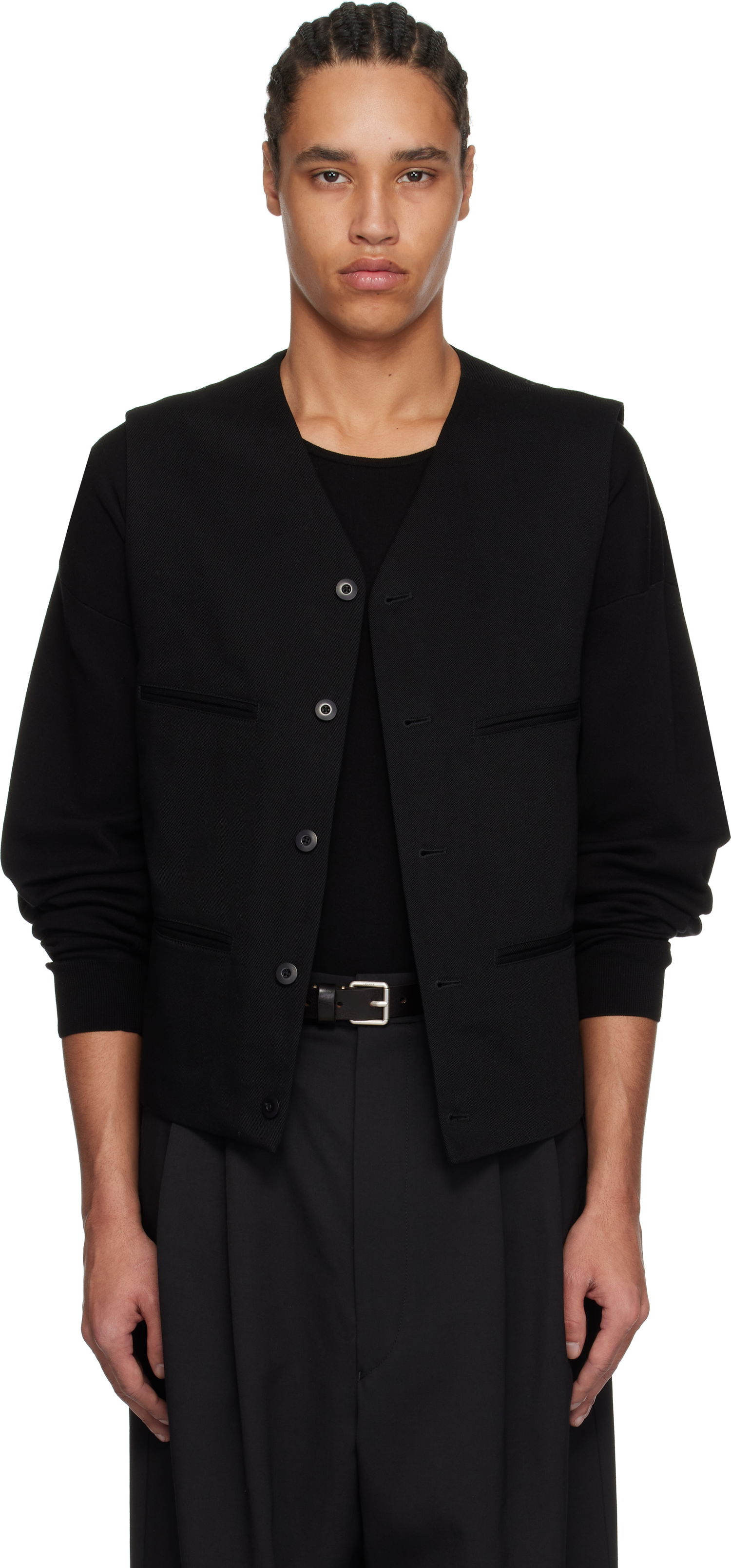 Vesta LEMAIRE Lemaire Waistcoat Vest Čierna | OW1147 LF1365, 0