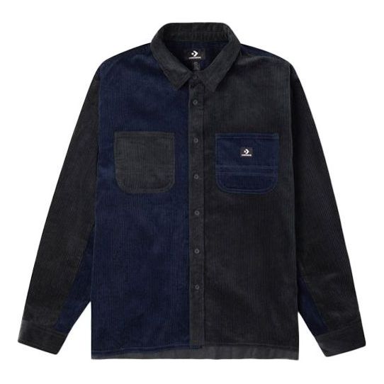 Košeľa Converse Colorblock Corduroy Shirt Modrá | 10023519-A02, 0