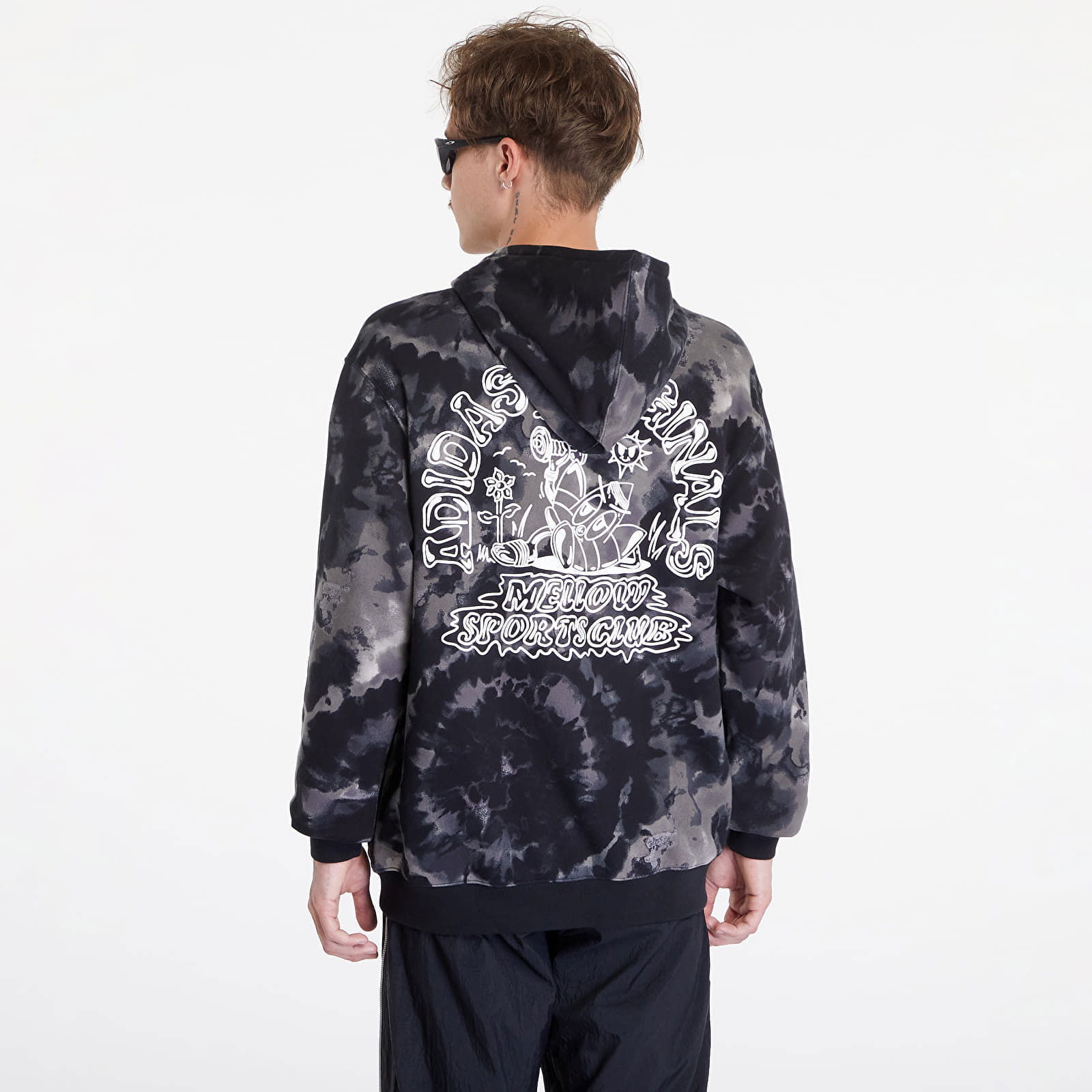 Tie-Dyed Hoodie Black Camo