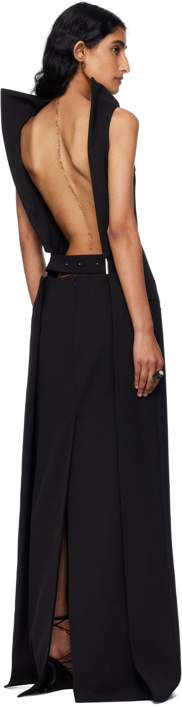 Šaty Jean Paul Gaultier Jean Paul Gaultier Cowl Neck Maxi Dress Čierna | 25/03-W-DR045-W002-00, 2