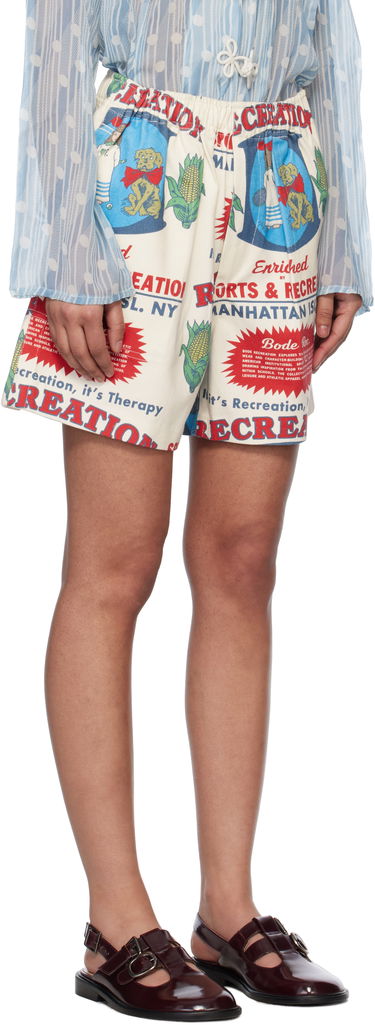Šortky Bode Bode Enrichment Print Shorts Biela | MRS25BT045, 1