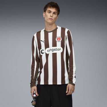 Dres Puma FC St. Pauli 25/26 Home Long Sleeve Jersey Hnedá | 783066_01, 1