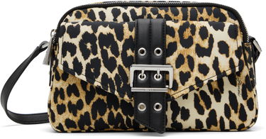Taška cez rameno GANNI GANNI Bucky Leopard Print Nylon Camera Bag Rôznofarebný | A6535, 0