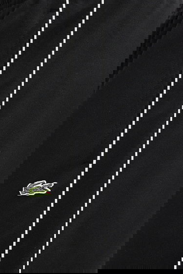 Tepláky Lacoste Elastic Waist Straight Leg Track Pants with White Side Stripes and Front Pintuck Seams Čierna | XH1412, 3